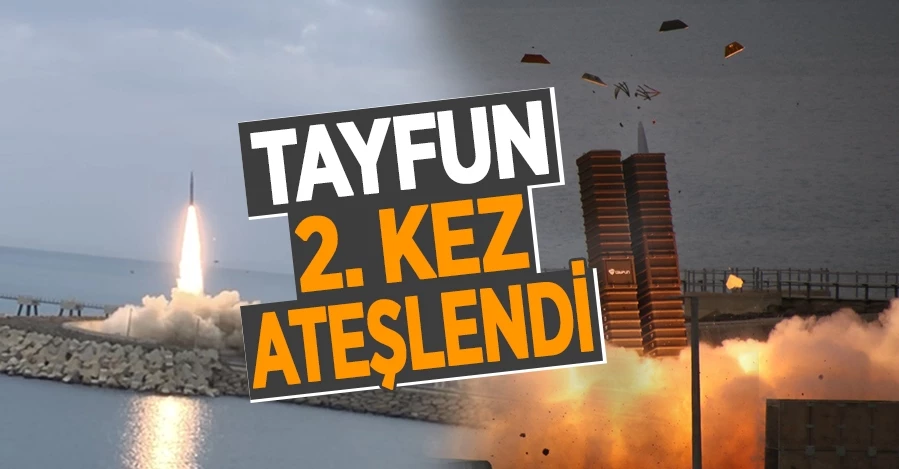 Türkiye’nin yerli balistik füzesi Tayfun 2. kez ateşlendi