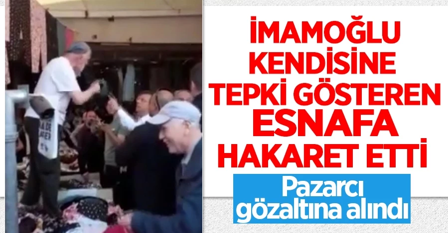 İmamoğlu HDP ile olan ittifaka tepki gösteren esnafa hakaret etti!