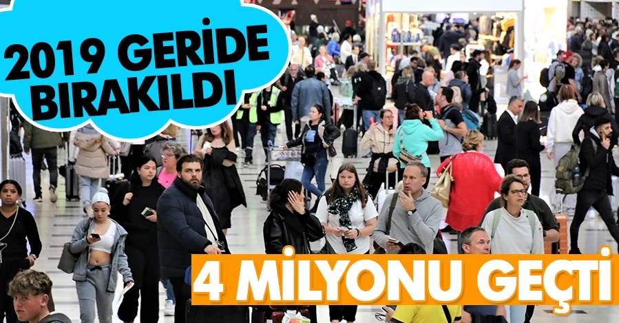 Antalya rekor kırdı! Turist sayısı 4 milyonu geçti 