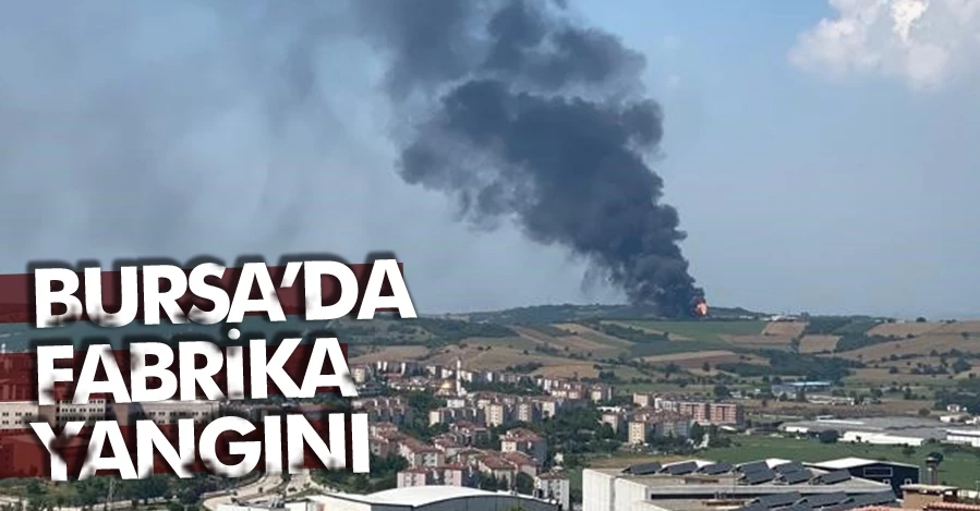 Bursa’da fabrika yangını: Gökyüzü siyah dumanla kaplandı 