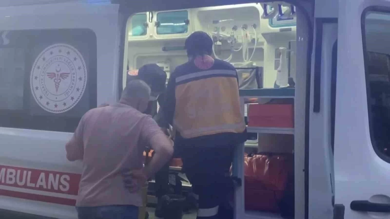 Su soğutma tesisatı yaparken çıkan yangında bir işçi yaralandı
