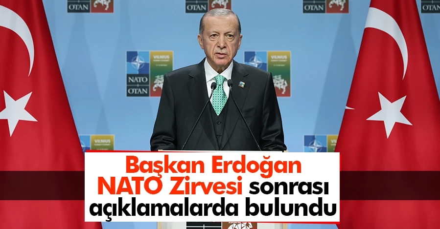 Cumhurbaşkanı Erdoğan, NATO Zirvesi sonrası açıklamalarda bulundu