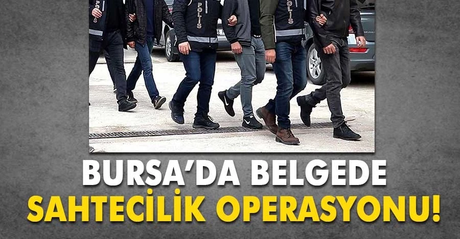 Bursa merkezli 3 ilde dolandırıcılara operasyon: 13 gözaltı 