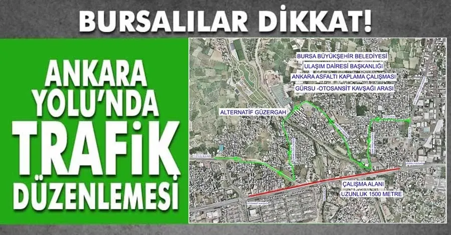 Ankara yolu’nda trafik düzenlemesi