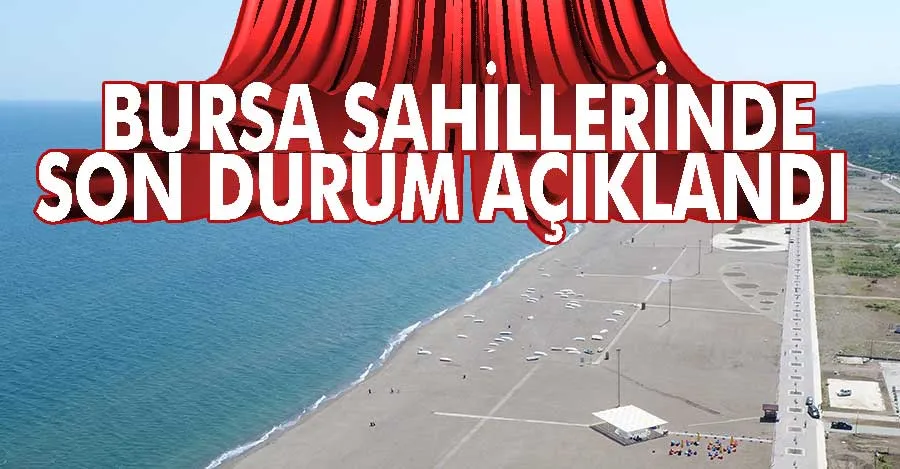 Bursa sahillerinde son durum açıklandı   