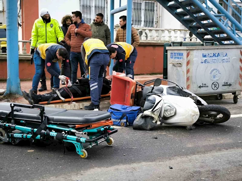 Tekirdağ’da motosiklet ile kamyonet çarpıştı: 1 yaralı
