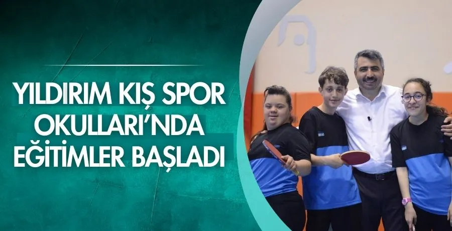 Yıldırım kış spor okulları’nda eğitimler başladı