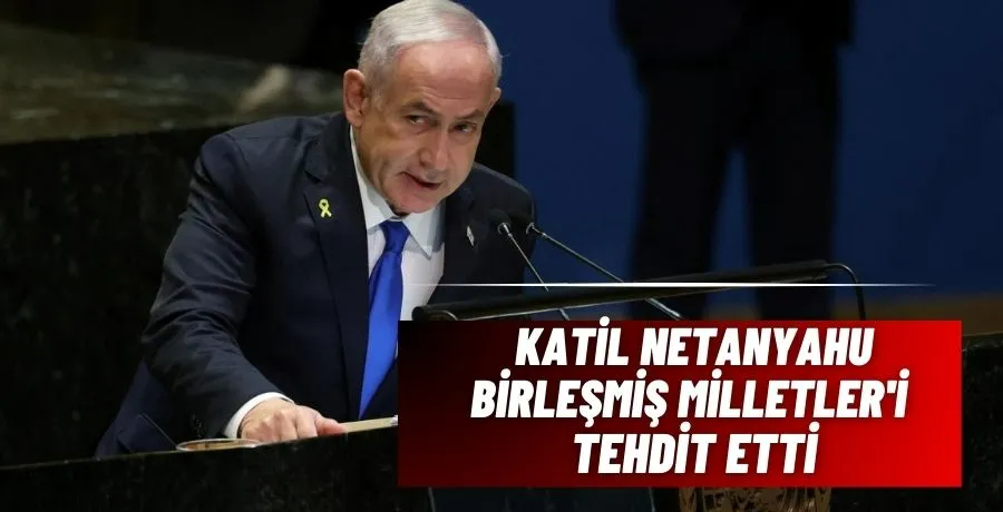 Katil Netanyahu Birleşmiş Milletler