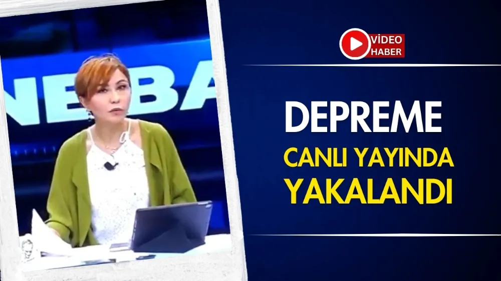 Depreme canlı yayında yakalandı