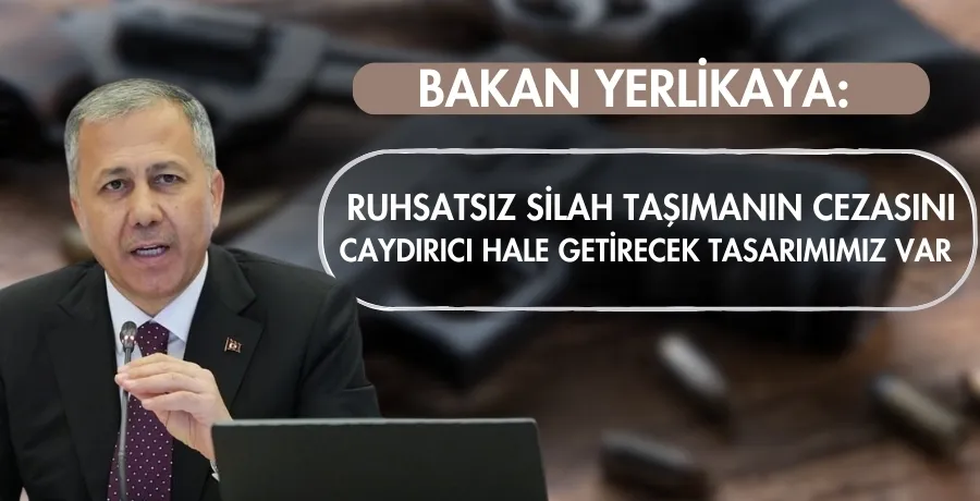 Ruhsatsız silahlar için yeni yasa teklifi yakında Meclis