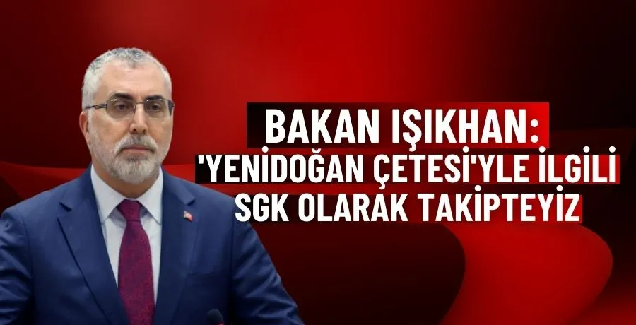 Bakan Işıkhan: yenidoğan çetesi