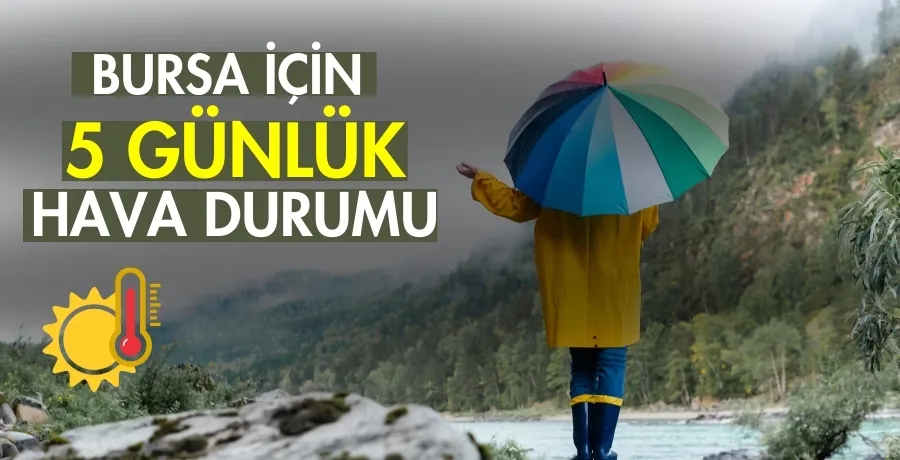 Bursa için 5 günlük  hava durumu 