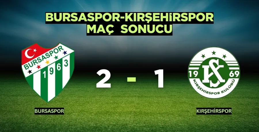  Bursaspor-Kırşehirspor maç  sonucu