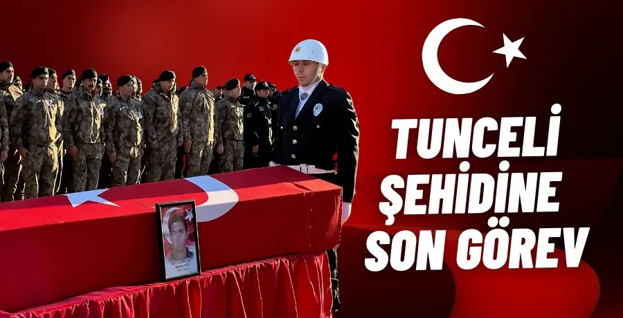 Tunceli şehidine son görev 