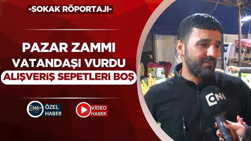 Pazar zammı vatandaşı vurdu, alışveriş sepetleri boş