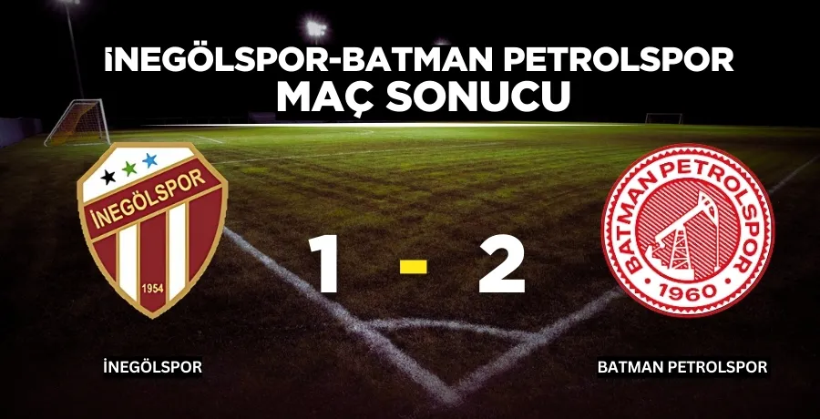 İnegölspor - Batman Petrolspor maç sonucu 