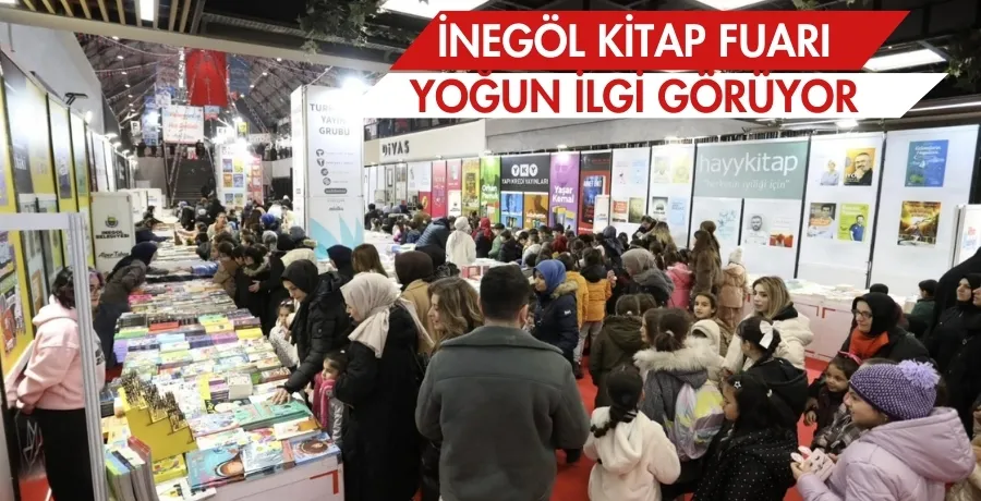 İnegöl kitap fuarı yoğun ilgi görüyor