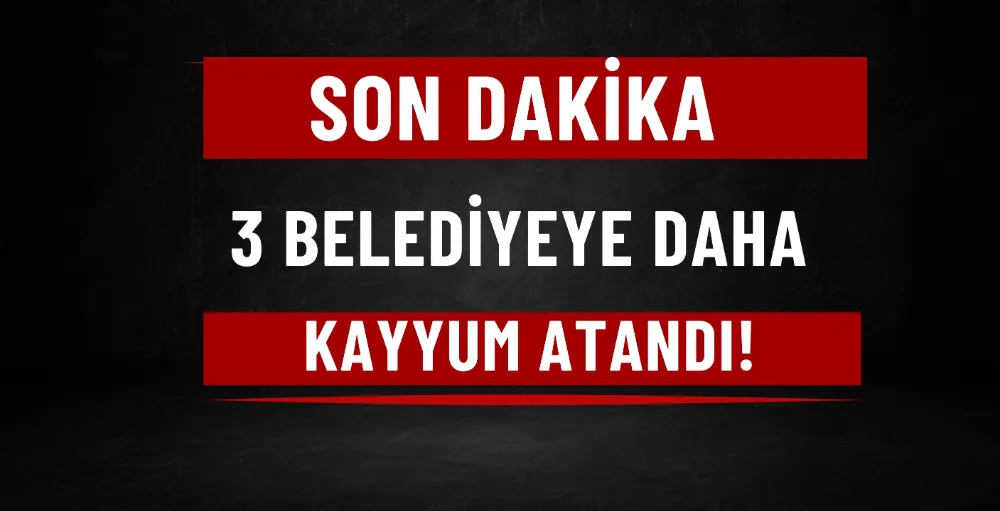 3 Belediyeye daha kayyum atandı