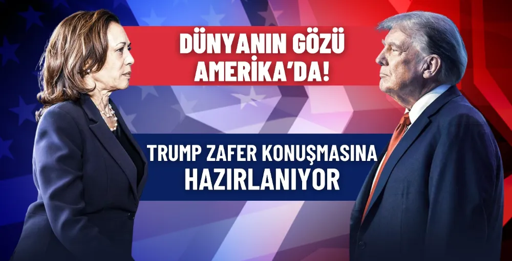 Trump zafer konuşmasına hazırlanıyor