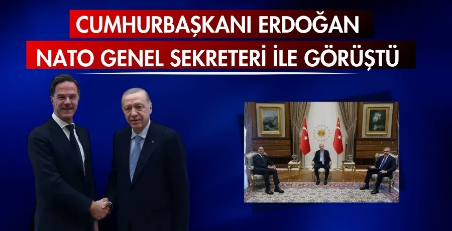 Erdoğan, NATO Genel Sekreteri ile görüştü