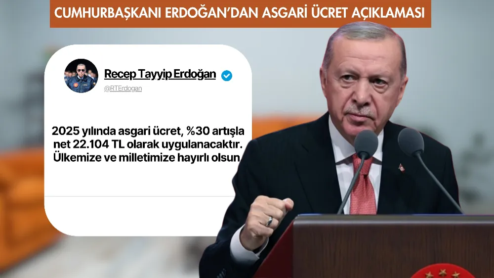 Cumhurbaşkanı Erdoğan’dan asgari ücret açıklaması: 