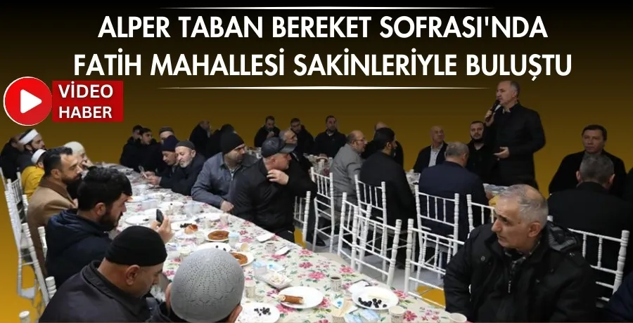 Alper Taban, bereket sofrası