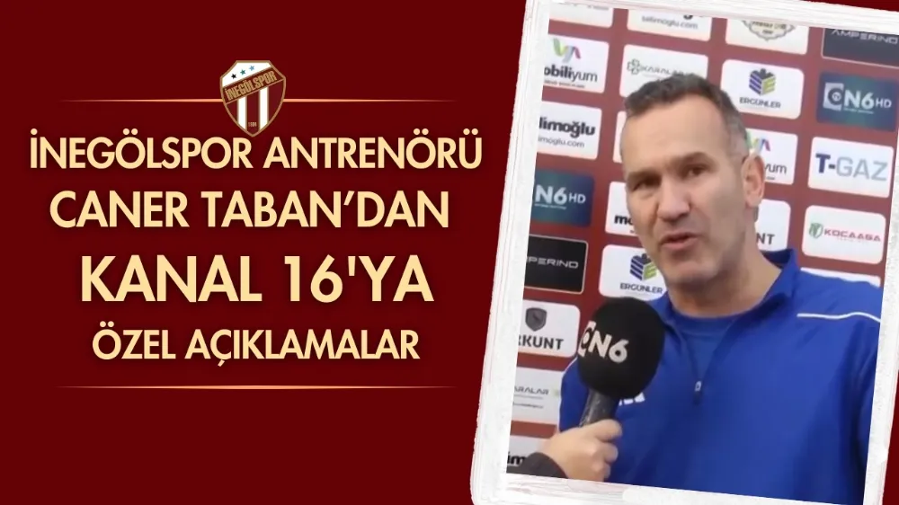 İnegölspor antrenörü Caner Taban