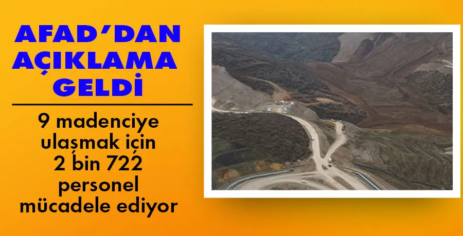 Erzincan maden kazasında kurtarma çalışmaları devam ediyor