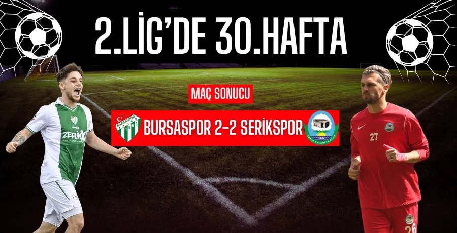 Bursaspor İki Gol Avantajını Koruyamadı: 2-2