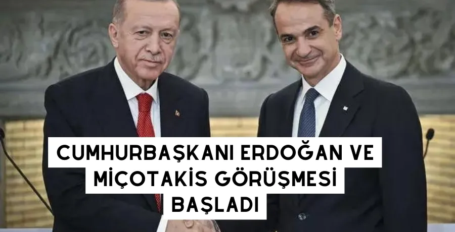 Cumhurbaşkanı Erdoğan ve Miçotakis Ankara