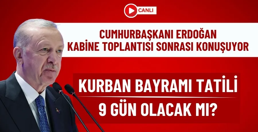 Cumhurbaşkanı Erdoğan kabine sonrası açıklamalarda bulunuyor