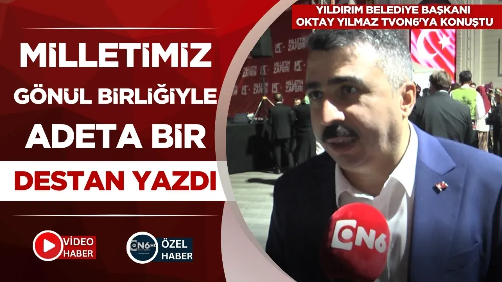 Bursa Yıldırım Belediye Başkanı Oktay Yılmaz TVON6