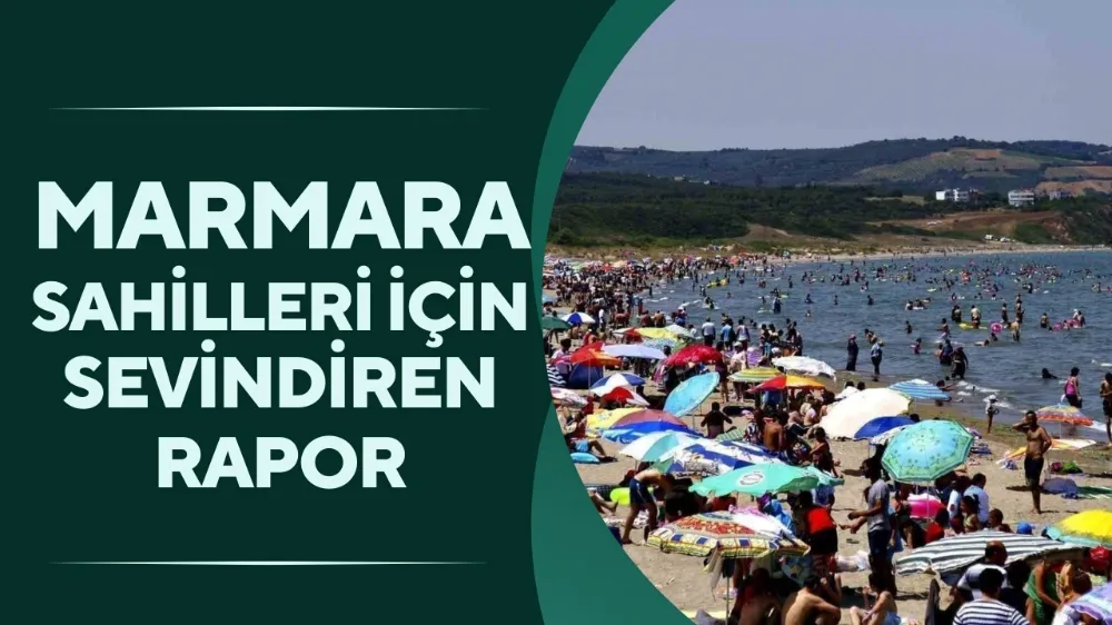 Marmara sahilleri için sevindiren rapor