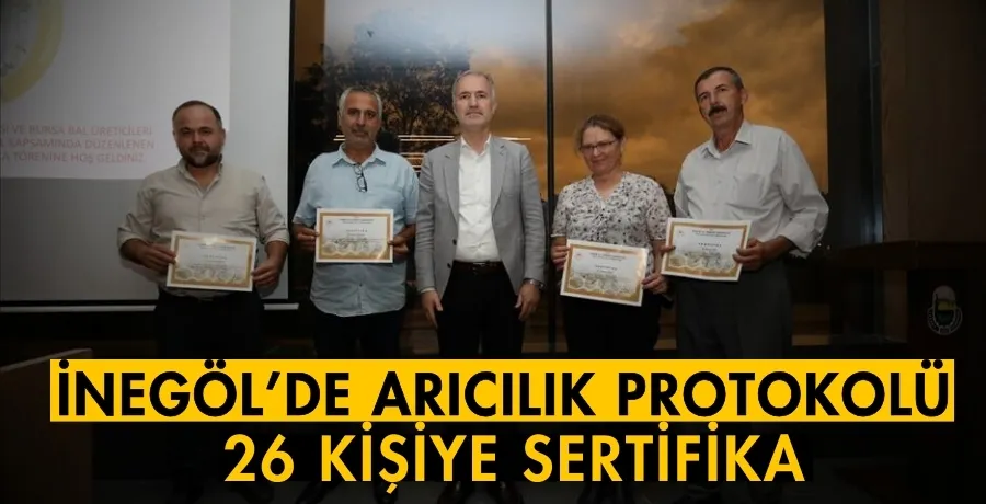 Arıcılıkta eğitim atağı: 26 kursiyer sertifikalarını aldı