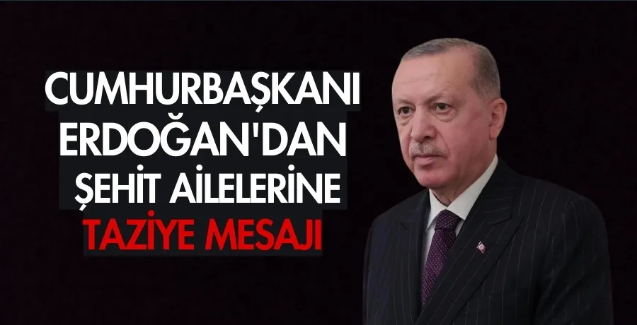 Cumhurbaşkanı Erdoğan