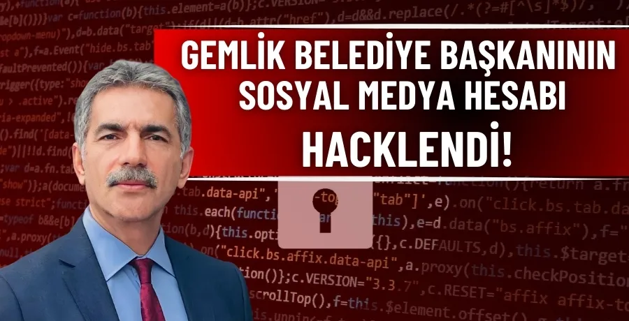 Gemlik Belediye Başkanının sosyal medya hesabı hacklendi!