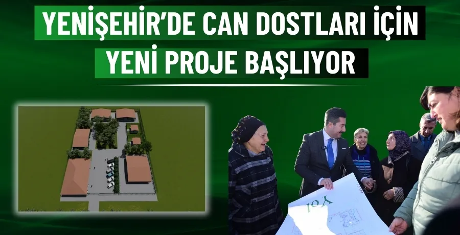 Yenişehir’de can dostları için yeni proje başlıyor