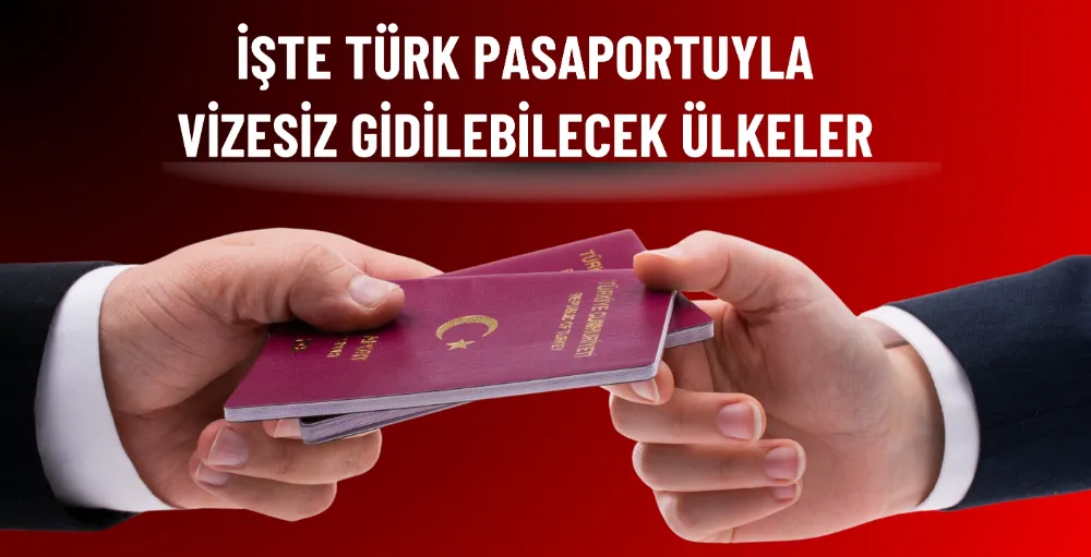 Türk Pasaportuyla vizesiz gidilebilecek ülkeler