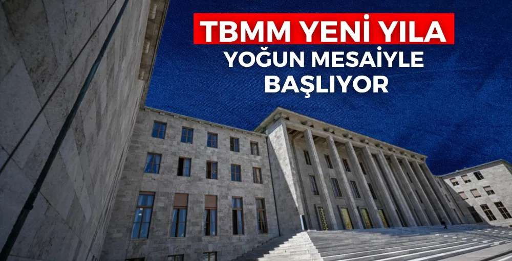 TBMM yeni yıla yoğun mesaiyle başlıyor