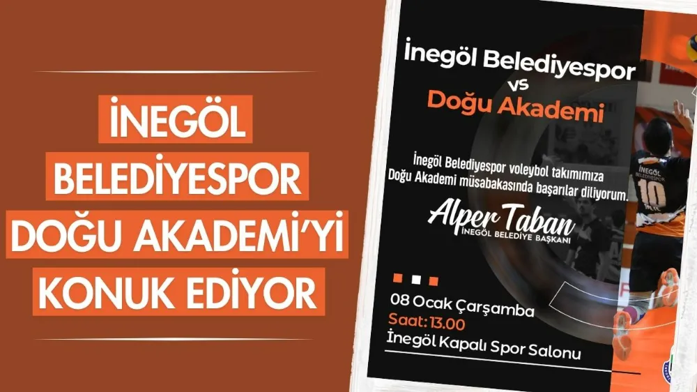 İnegöl Belediyespor, Doğu Akademi’yi konuk ediyor