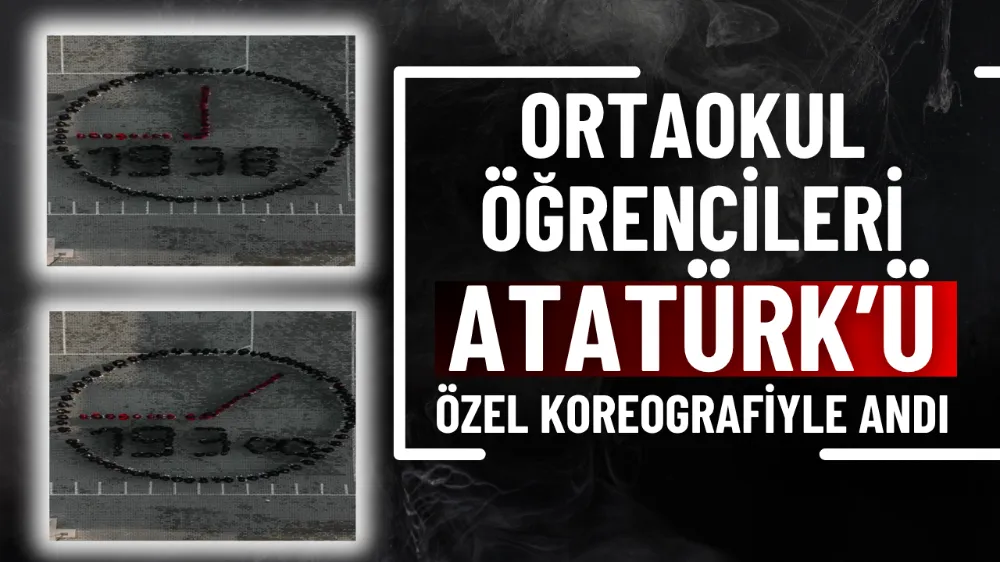 Ortaokul öğrencileri, Atatürk’ü özel koreografiyle andı