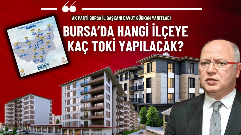 Bursa’da hangi ilçeye kaç TOKİ yapılacak?