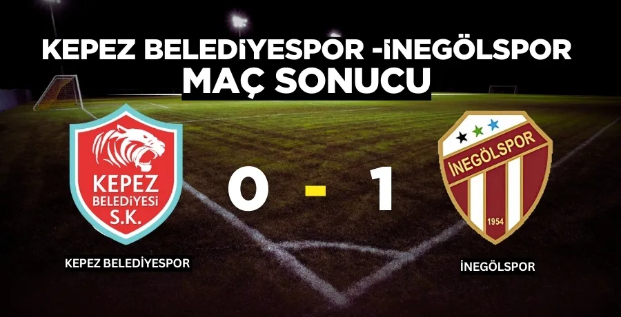  Kepez Belediyespor - İnegölspor maç sonucu