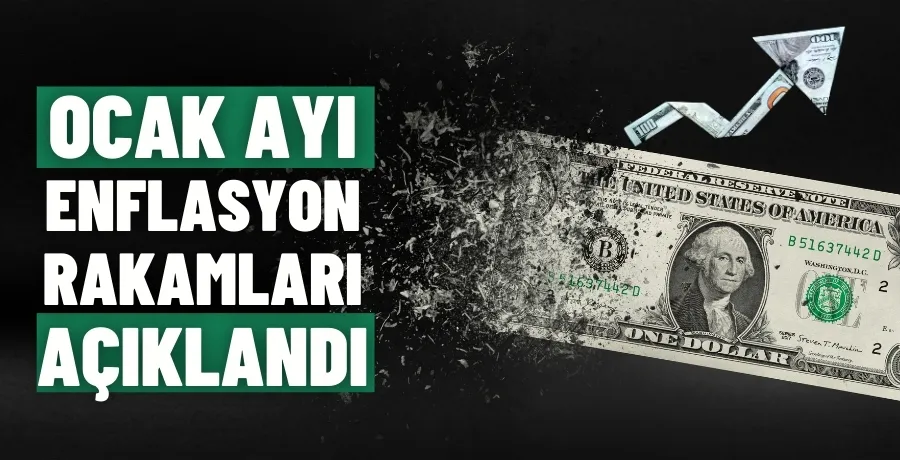 Ocak ayı enflasyon rakamları açıklandı