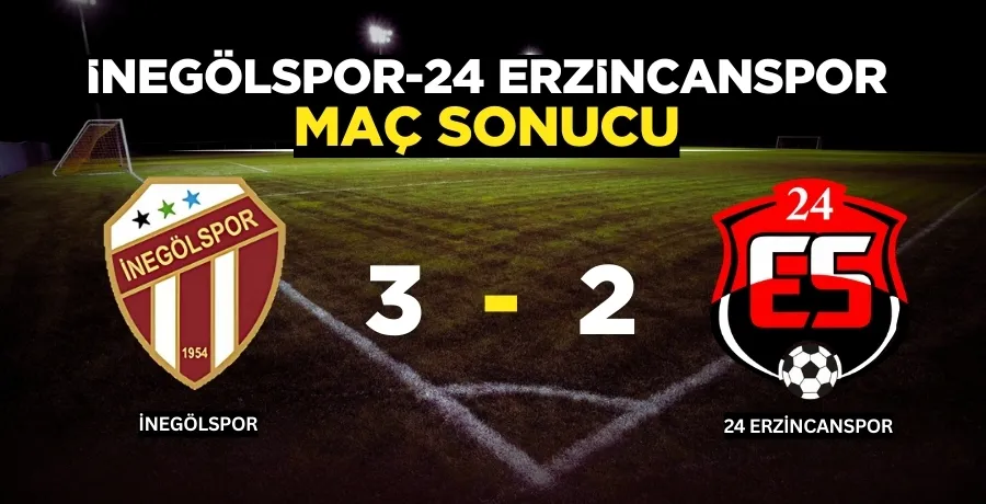 İnegölspor-24 Erzincanspor maç sonucu