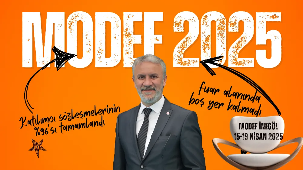 MODEF İnegöl Mobilya Fuarı’na geri sayım başladı: Sözleşmelerin %96’sı tamamlandı