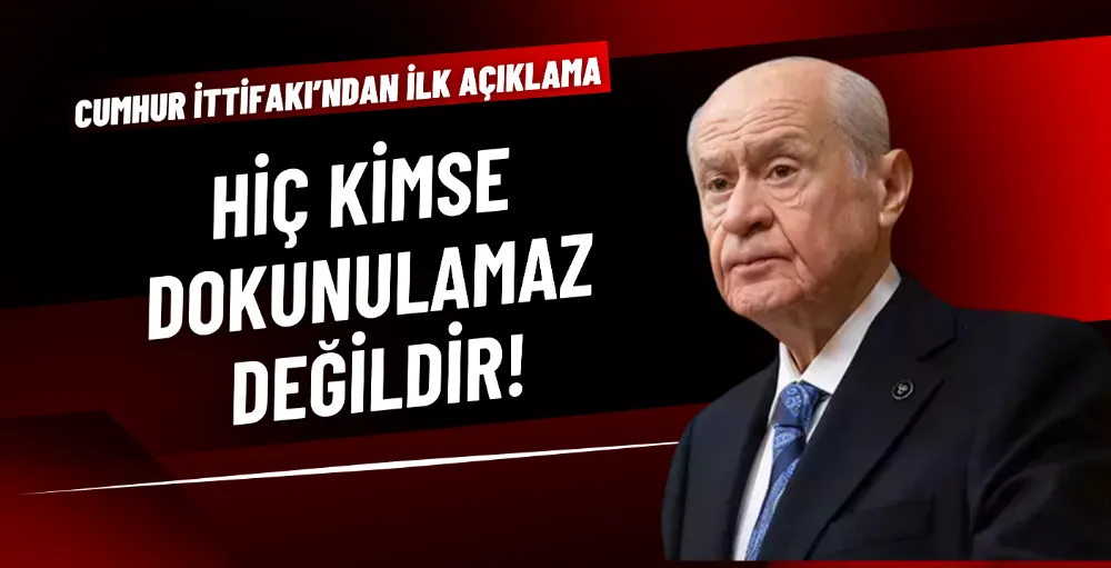 Cumhur İttifakı’ndan ilk açıklama