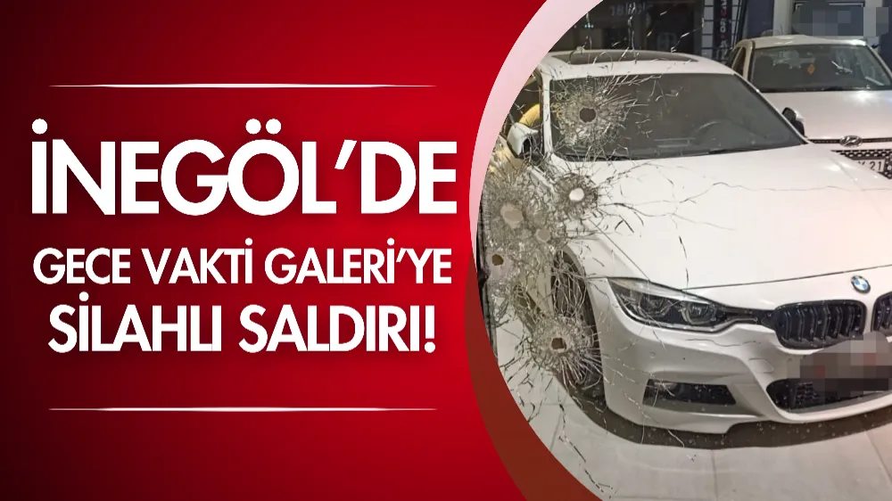 Gece vakti galeriye silahlı saldırı