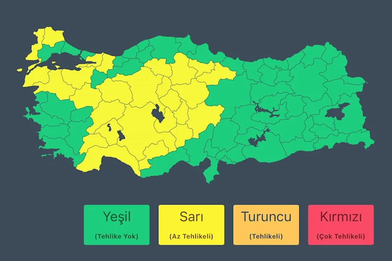 28 ilde sağanak ve fırtına nedeniyle 