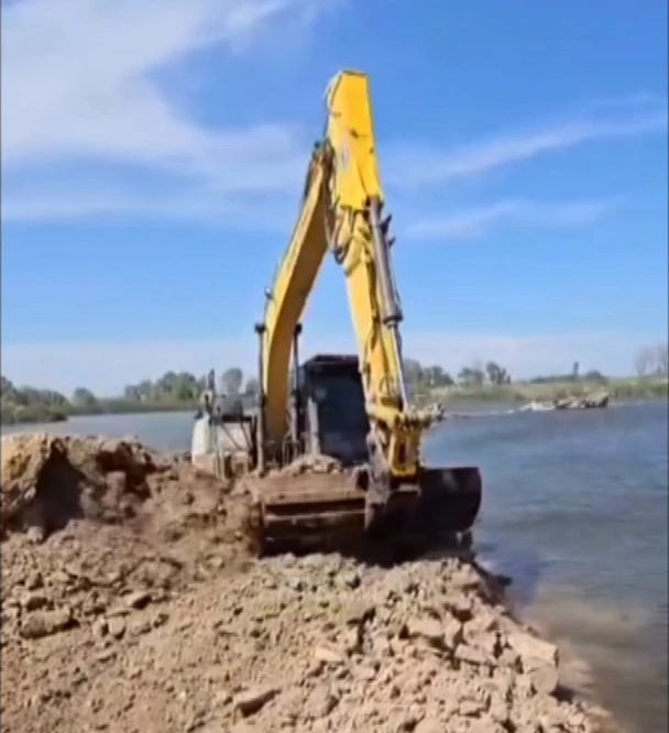 Meriç Nehri’ne deniz suyu karışmaması için set çekildi 